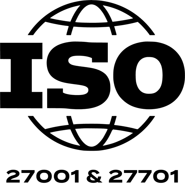 ISO/IEC 27001 and 27701 credential badge