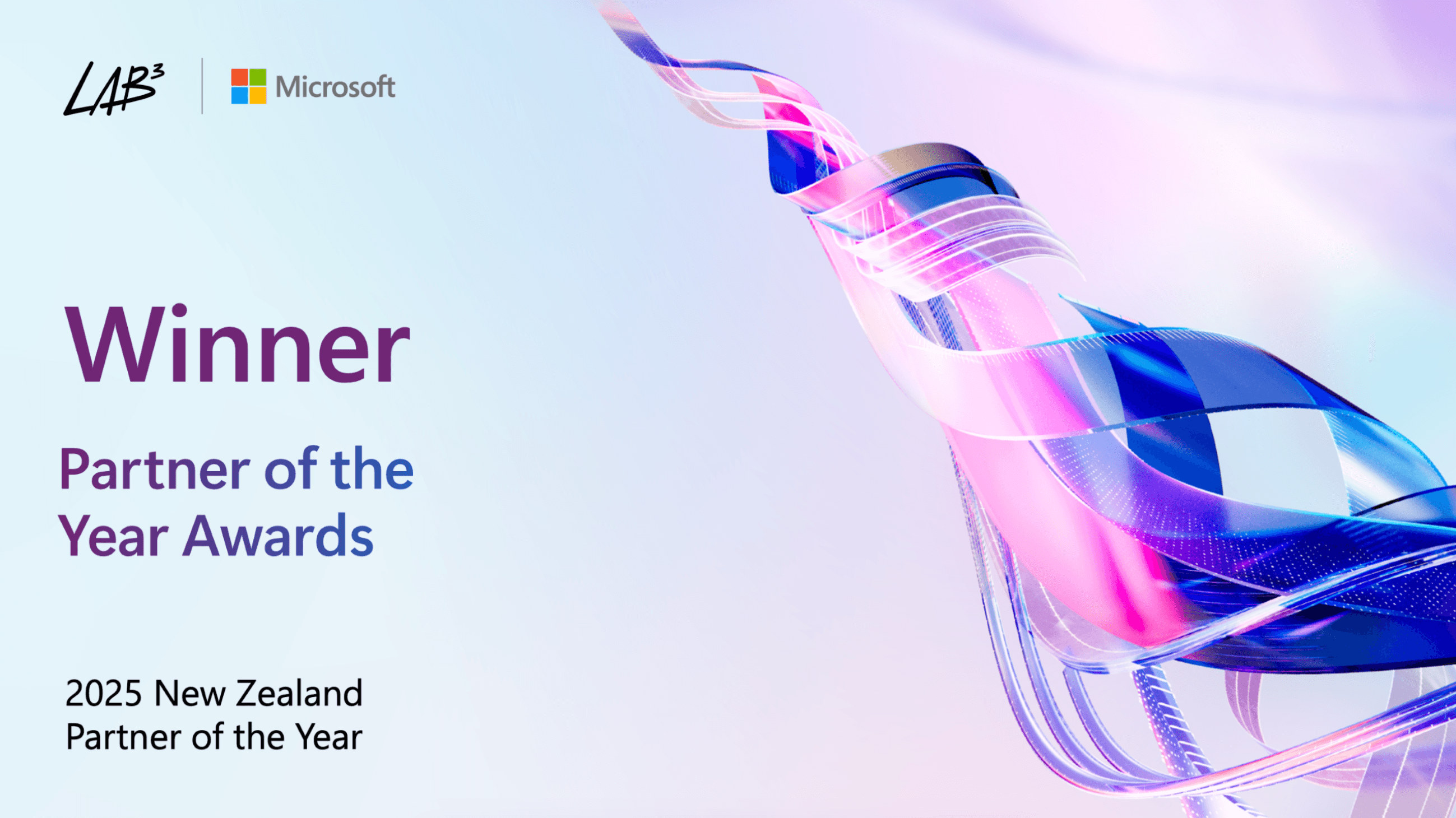 LAB3 Wins 2025 Microsoft Partner of the Year Award for New Zealand
